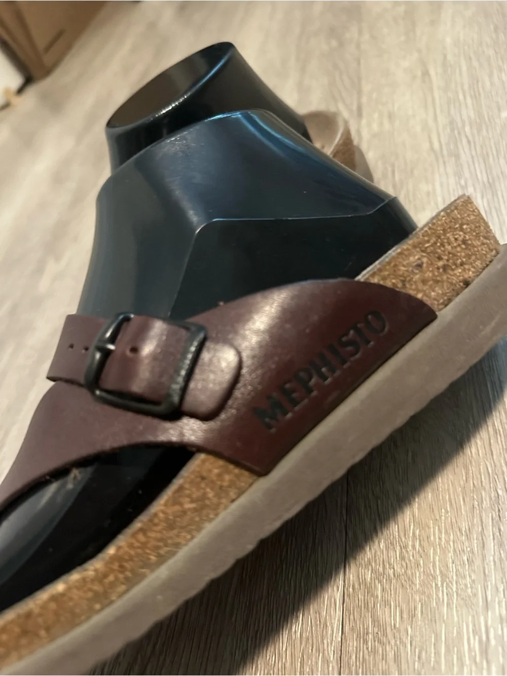 Mephisto Women's Helen Desert Brown Leather Adjustable Strap Sandals Sz 38